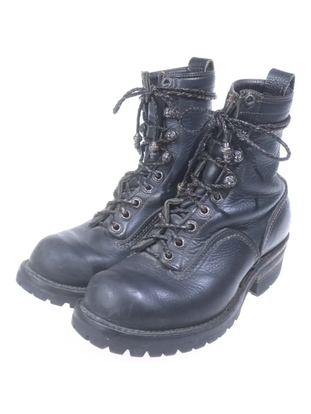Chrome Hearts Wesco Jobmaster Job Master Star Leather Bra Dress Up Boots